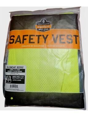 Ergodyne Glowwear 8205Z High Visibility Safety Vest Large/XL - New